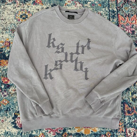 Ksubi Kult Biggie Silt Crewneck Sweatshirt Purple Size Medium - Picture 3 of 9